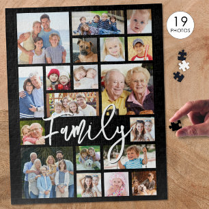 Puzzle Gabarit de collage de photos FAMILLE 19 Couleur pe