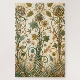 Puzzle Gaelic Cottage Celtic Core Enchanted Jardin Floral