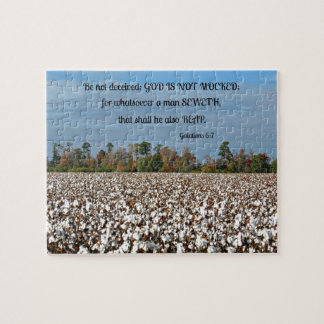 Puzzle Galations 6:7 Ne soyez pas trompé, Dieu n'est pas