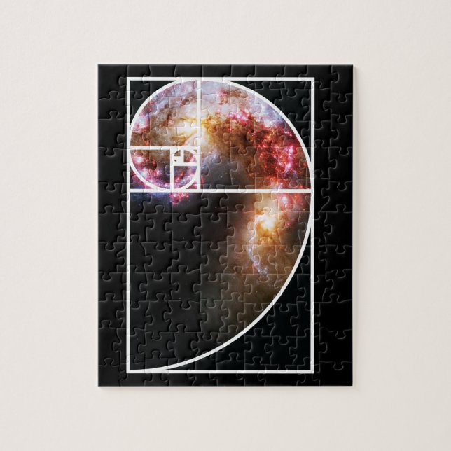 Puzzle Galaxie en spirale de Fibonacci (Vertical)