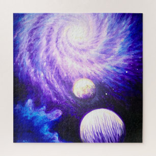 Puzzle Galaxie et planètes