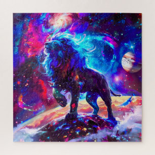 Puzzle Galaxy Lion Blue