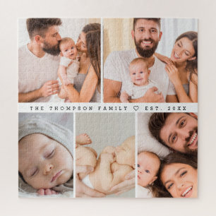 Puzzle Galerie de 5 photos Collage de famille Personnalis