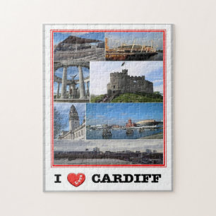 Puzzle Galles - Cardiff - I Love -