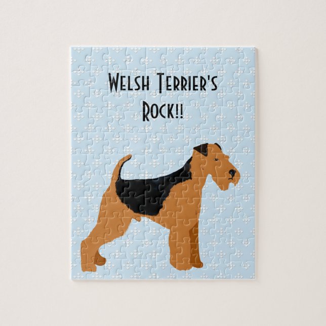 Puzzle Gallois Terrier - conception bleue de diamant de (Vertical)