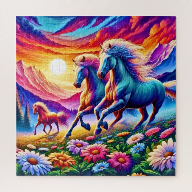 Puzzle Galoper dans un paysage fantastique (Vertical)