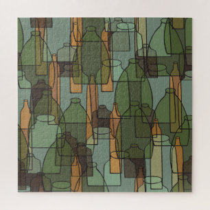 Puzzle Galore de verre : Motif de bouteille Vintage