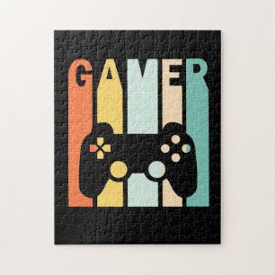 Puzzle Gamer Gift Gamer Retro Vintage
