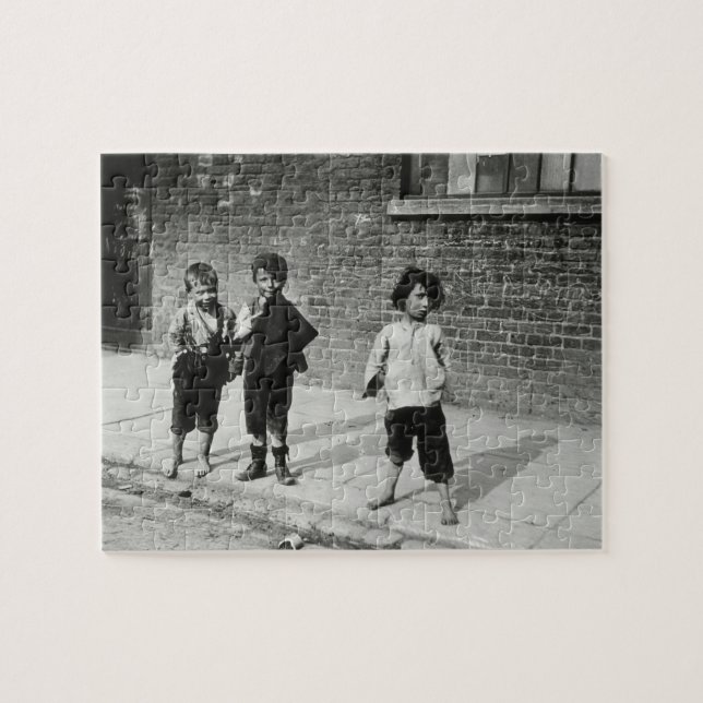 Puzzle Gamins des rues dans Lambeth (photo de b/w) (Horizontal)