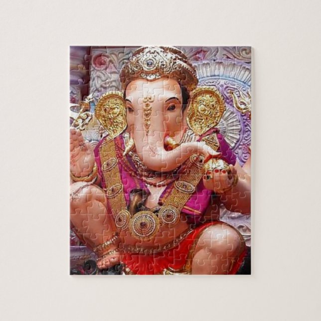Puzzle Ganesh (गणेश) - divinité d'éléphant d'Asie (Vertical)