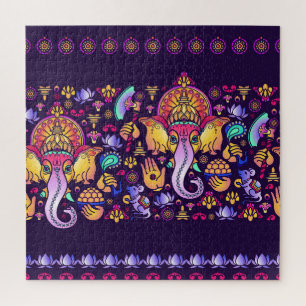 Puzzle Ganesh Hindu God : Festive sans fil