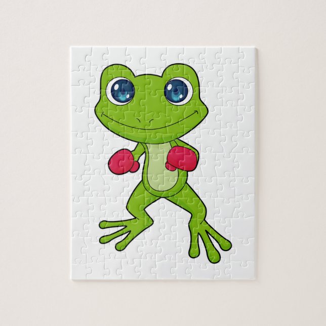 Puzzle Gants de boxe de grenouille (Vertical)