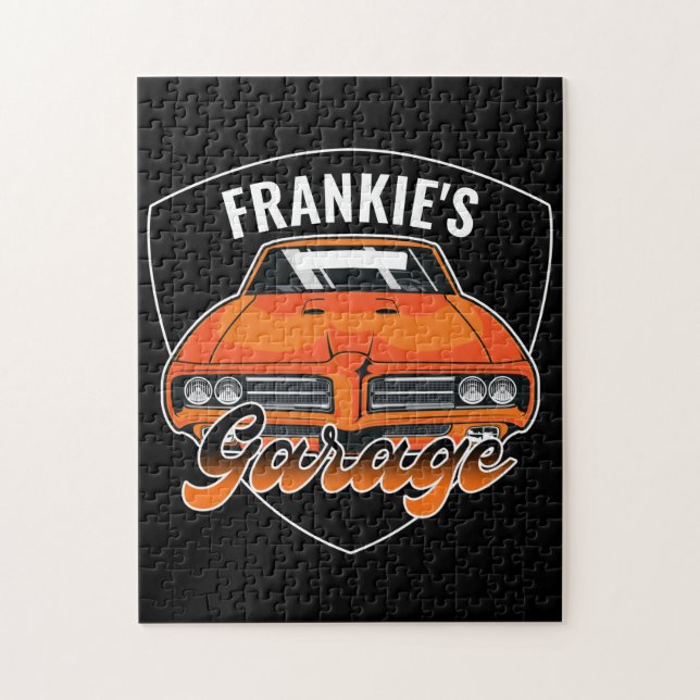 Puzzle Garage automobile personnalisé 1969 Ram Air 400 Mu (Vertical)