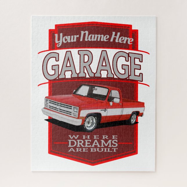 Puzzle Garage C10 personnalisé (Vertical)