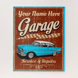 Puzzle Garage classique personnalisé 1957