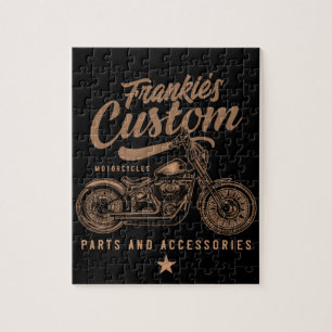 Puzzle Garage de motocyclette Bobber personnalisé