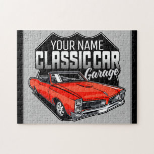 Puzzle Garage de voiture classique convertible personnali