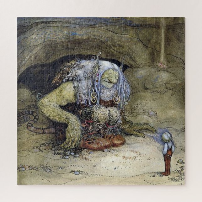 Puzzle « Garçon au troll » de John Bauer (Vertical)