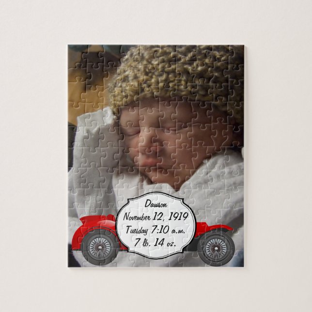 Puzzle Garçons Nursery Classic voiture cadeaux Sweet roug (Vertical)