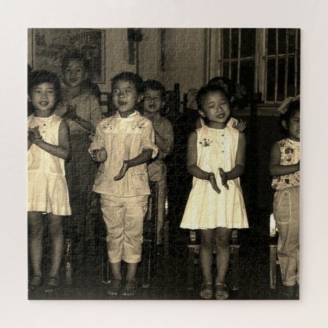 Puzzle Garde d'enfants Vintage China Changsha (Horizontal)