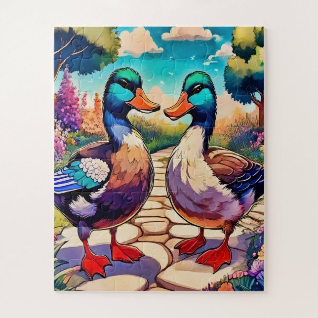 Puzzle Garden Ducks enfants (Vertical)