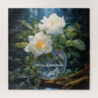 Puzzle Gardenias dans un casse-tête vase
