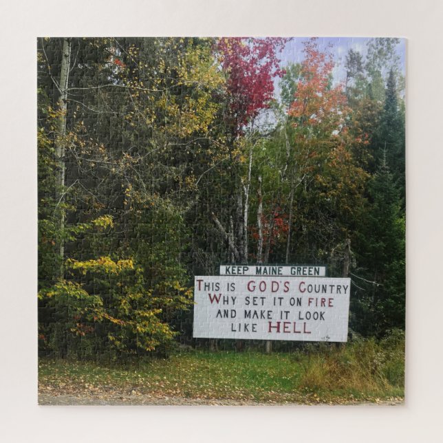 Puzzle garder vert maine (Vertical)