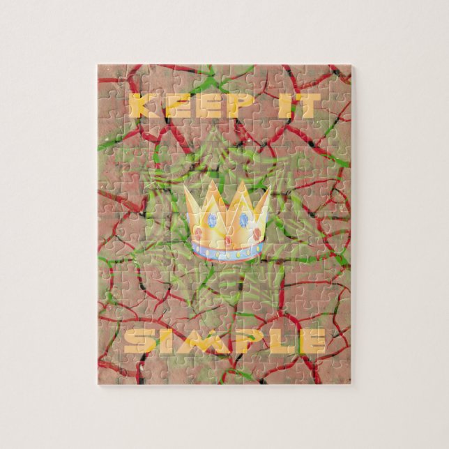 Puzzle Gardez-le simple : Cracked Earth Royal Clarity Art (Vertical)