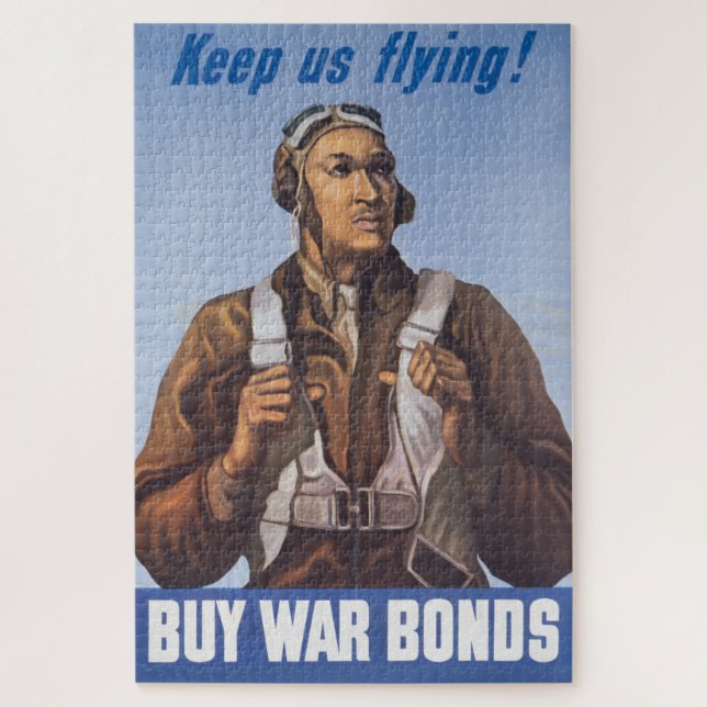 Puzzle Gardez-nous un pilote 2ÈME GUERRE MONDIALE afro-am (Vertical)