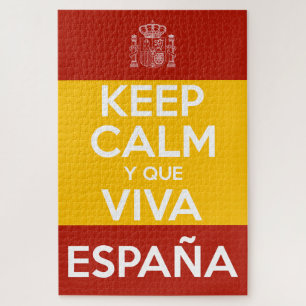 Puzzle Gardez votre calme et vive l'Espagne