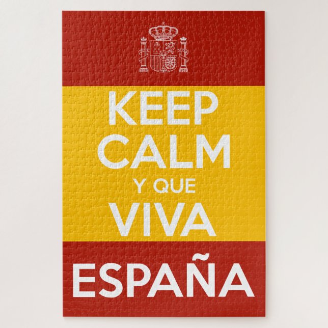 Puzzle Gardez votre calme et vive l'Espagne (Vertical)