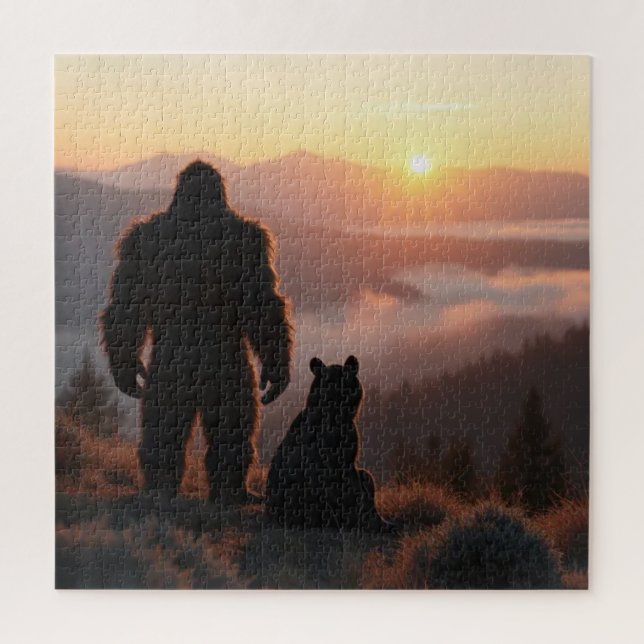 Puzzle Gardiens du coucher de soleil : Young Bigfoot & Cu (Vertical)