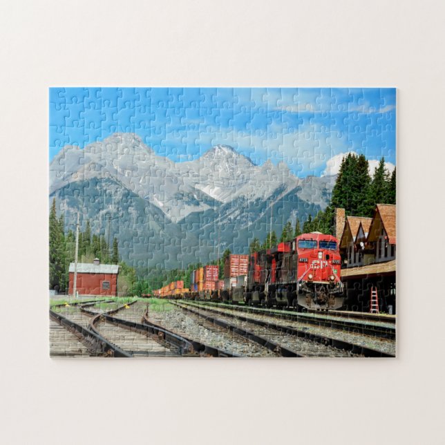 Puzzle Gare de train de Banff en Alberta. (Horizontal)