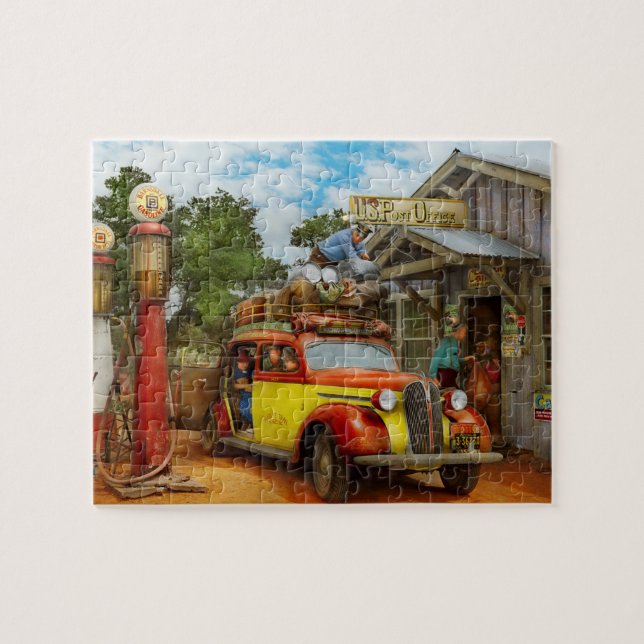 Puzzle Gare-essence - Livraison fraîche à Pie Town 1940 (Horizontal)