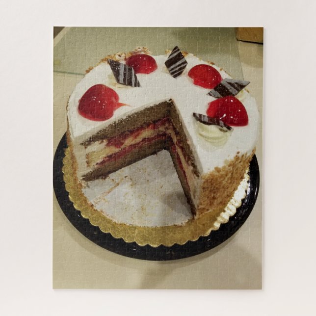 Puzzle Gâteau atomique à la banane et à la fraise (Vertical)