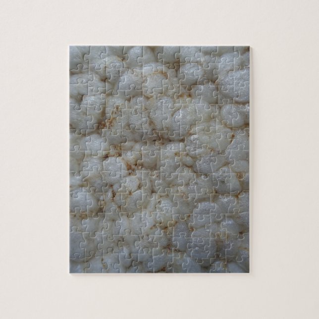 Puzzle Gâteau de riz, Alimentation saine, Snack blanc (Vertical)