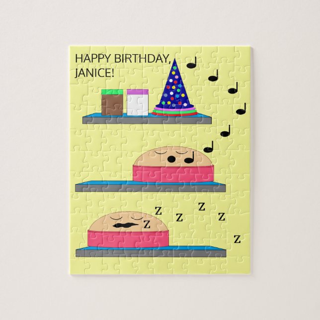 Puzzle Gâteaux d'anniversaire en attente d'être congelés (Vertical)