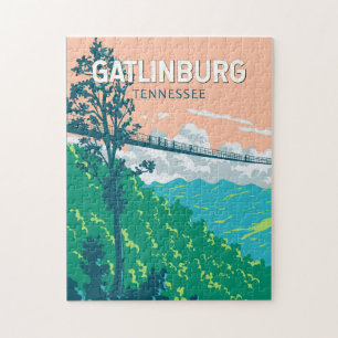 Puzzle Gatlinburg Tennessee Illustration Art de Voyage