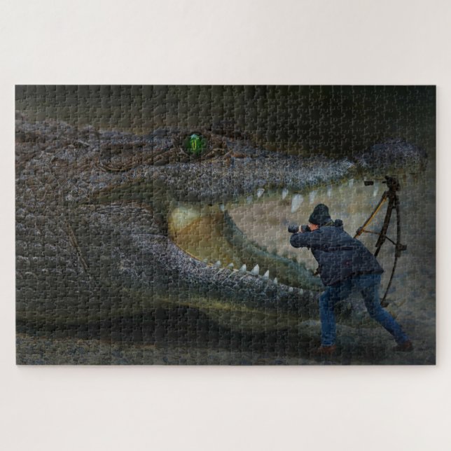 Puzzle Gator et photographe (Horizontal)