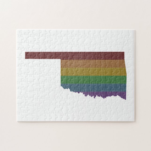 Puzzle Gay pride arc-en-ciel d'Oklahoma (Horizontal)