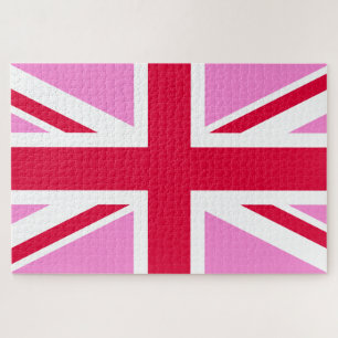 Puzzle GAY PRIDE britannique (Union Jack rose) (Drapeau b