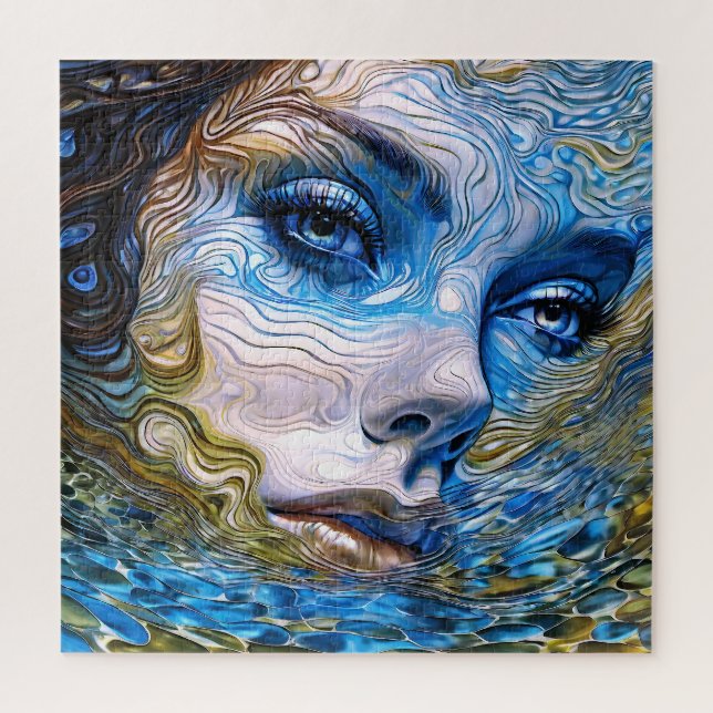 Puzzle "Gazon En Acier" - Femmes Dans L'Eau (Vertical)
