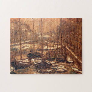Puzzle Geldersekade d'Amsterdam en Hiver Monet Art