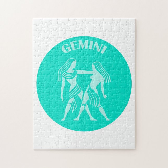 Puzzle Gemini, Zodiac Sign, Horoscope, Astrology (Vertical)