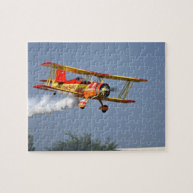 Puzzle Gene Soucy effectuant des acrobaties en Grumman (Horizontal)