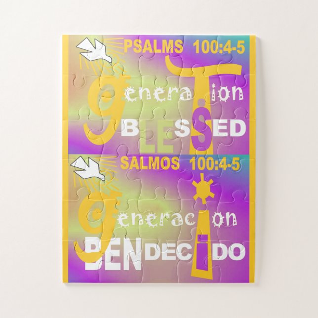 Puzzle Generation Blessed 30 Eng & Esp (Vertical)