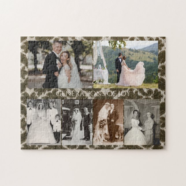 Puzzle Générations de Joie : Photos de Mariage Personnali (Horizontal)