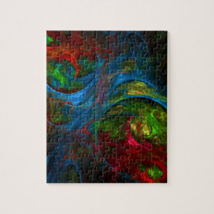 Puzzle Genèse Bleu Art Abstrait