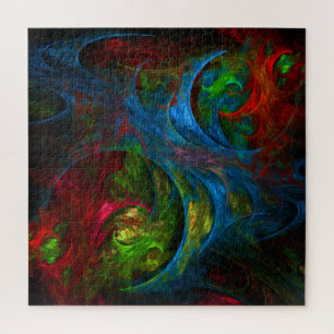 Puzzle Genèse Bleu Art Abstrait