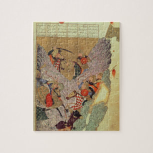 Puzzle Genghis Khan (c.1162-1227) combattant les Chinois